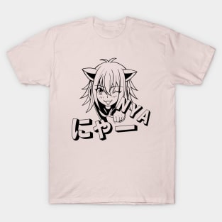 Neko Girl Nya T-Shirt